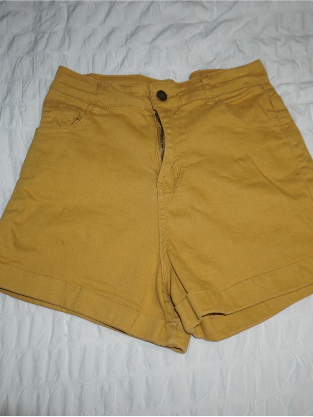 Valija Mustard Yellow High Waisted Shorts Size S